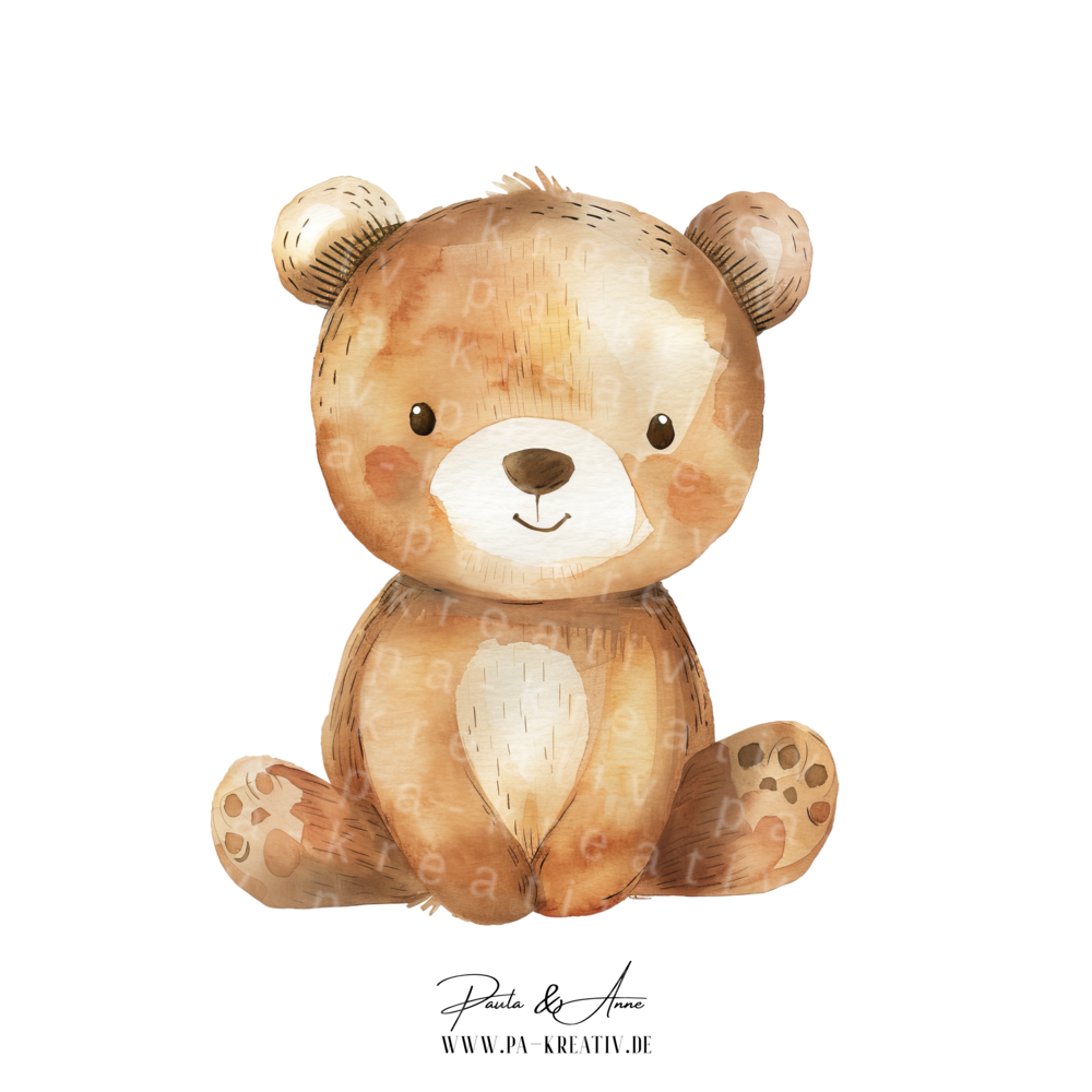 Niedlicher Teddybär Bügelbild
