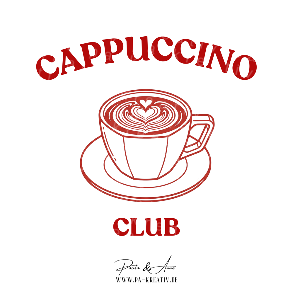 Cappuccino Club "Power Cup" Bügelbild