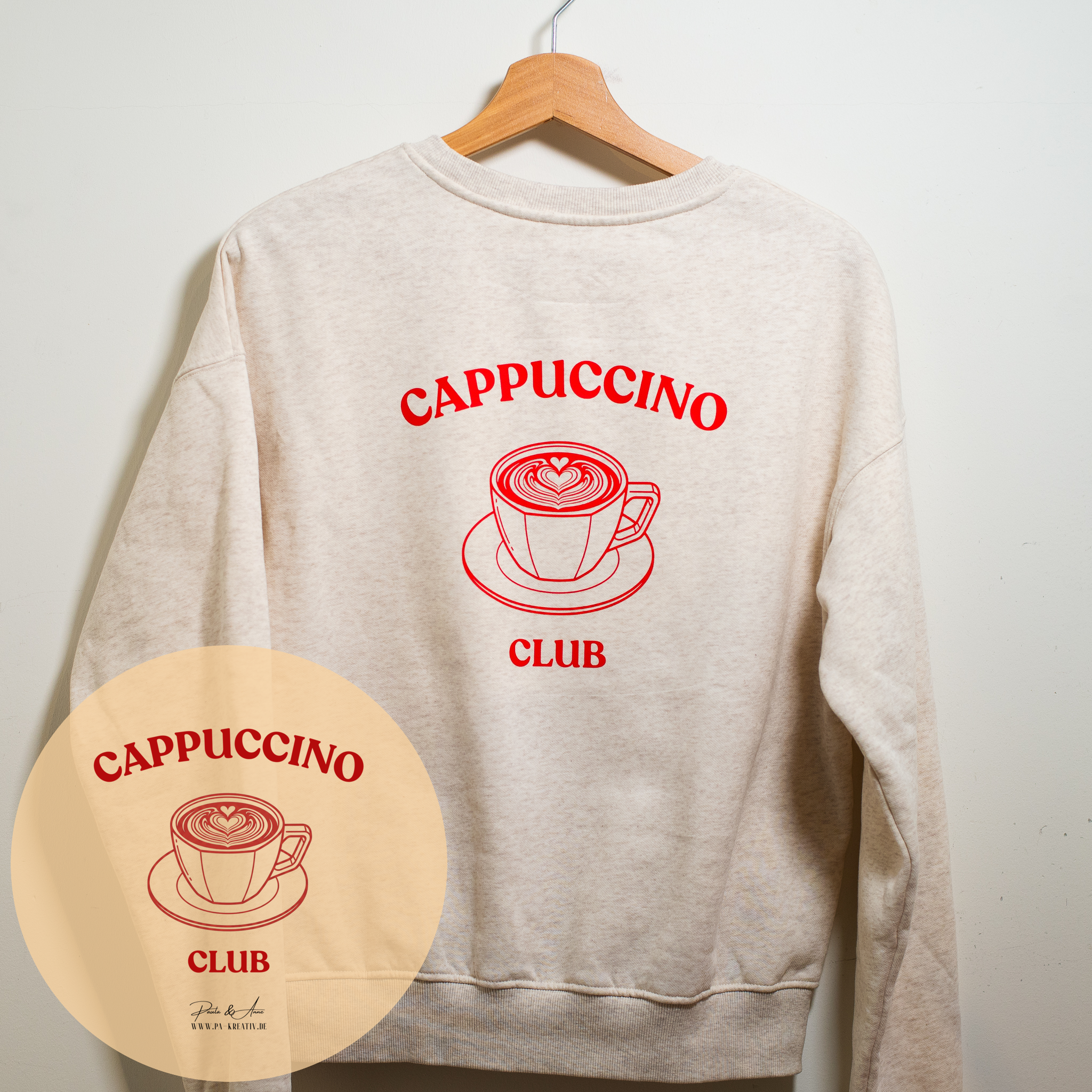 Cappuccino Club "Power Cup" Bügelbild