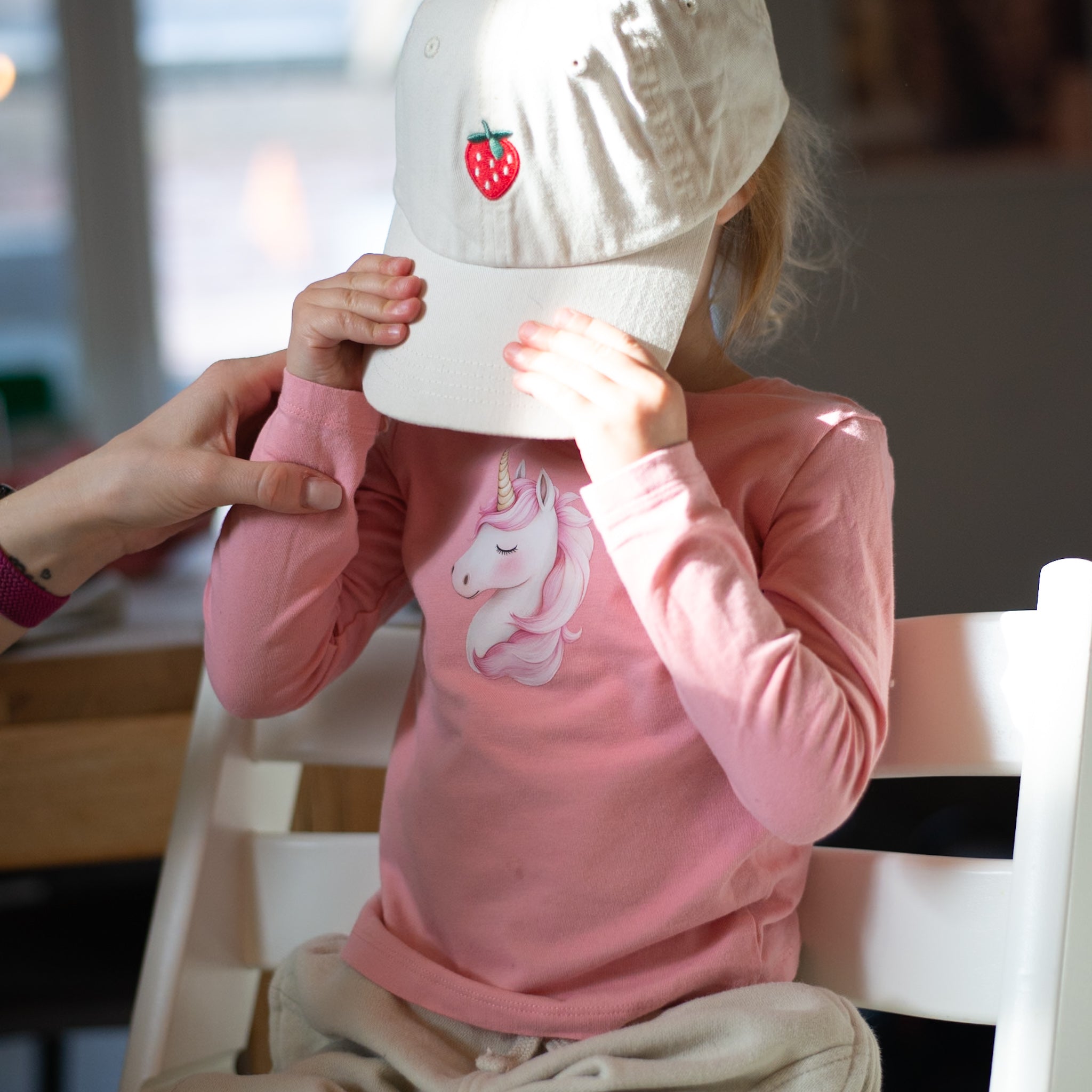 Rosa Einhorn Bügelbild