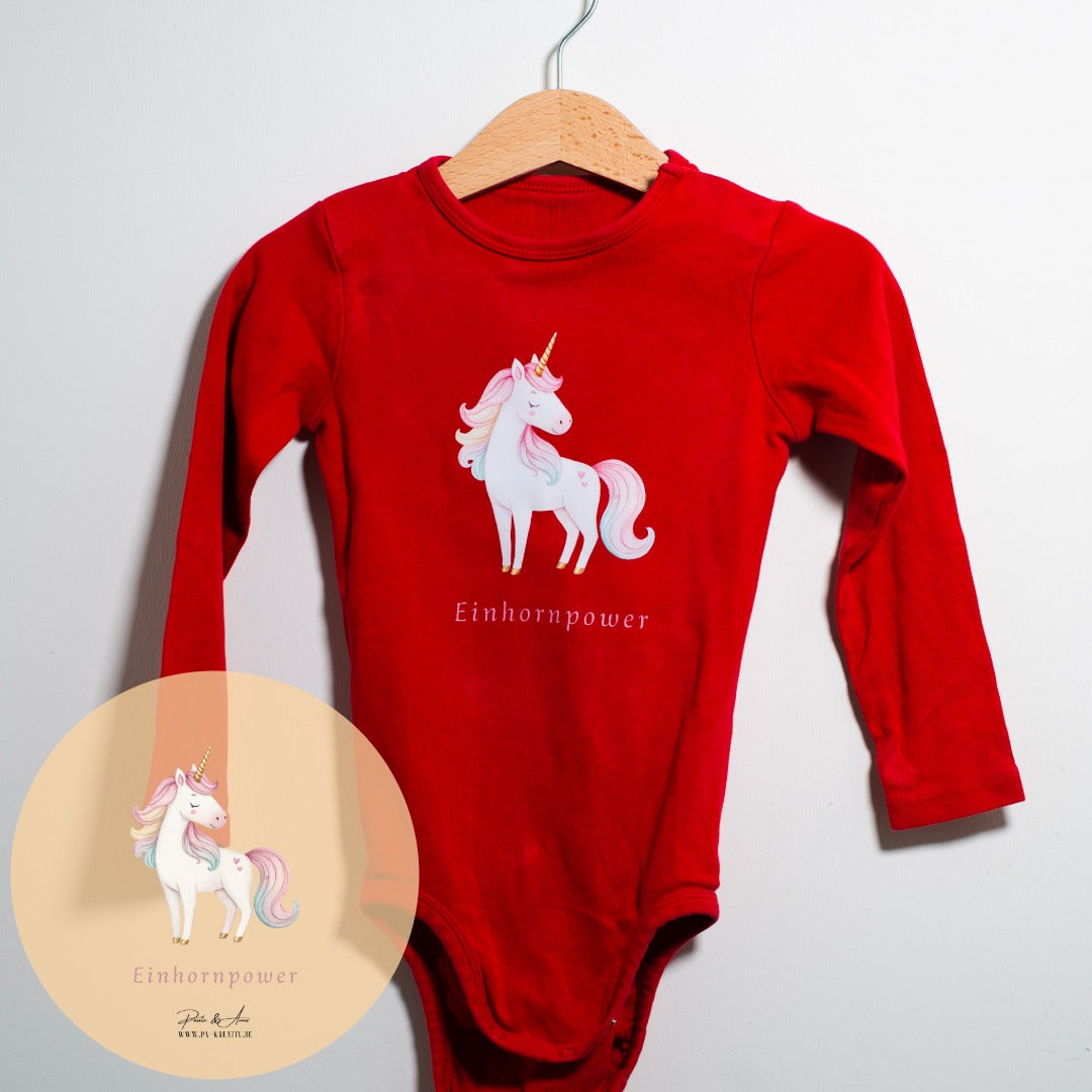 Einhornpower Bügelbild