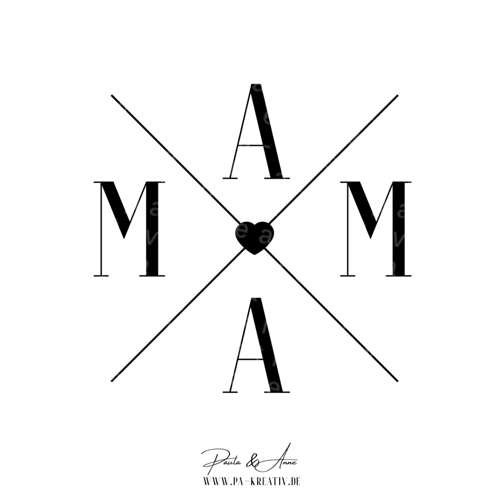 MAMA Bügelbild