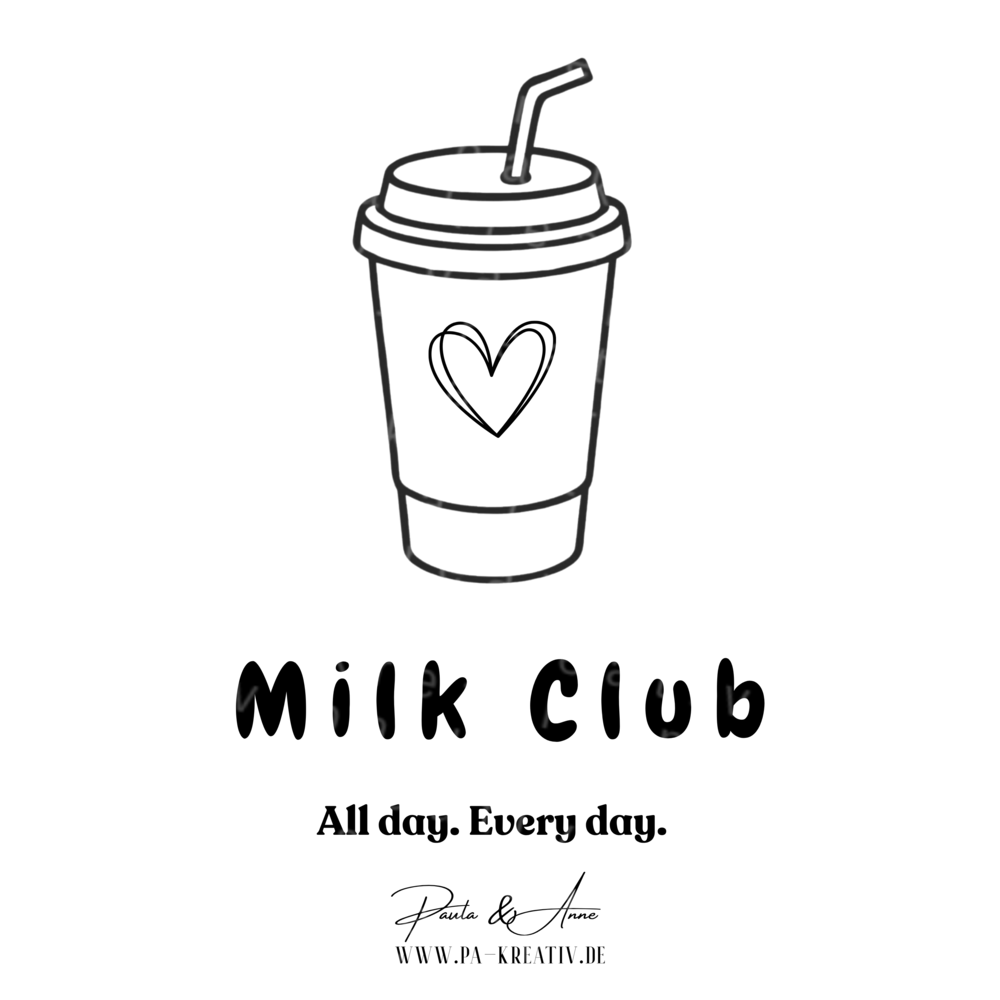 Milk Club Bügelbild