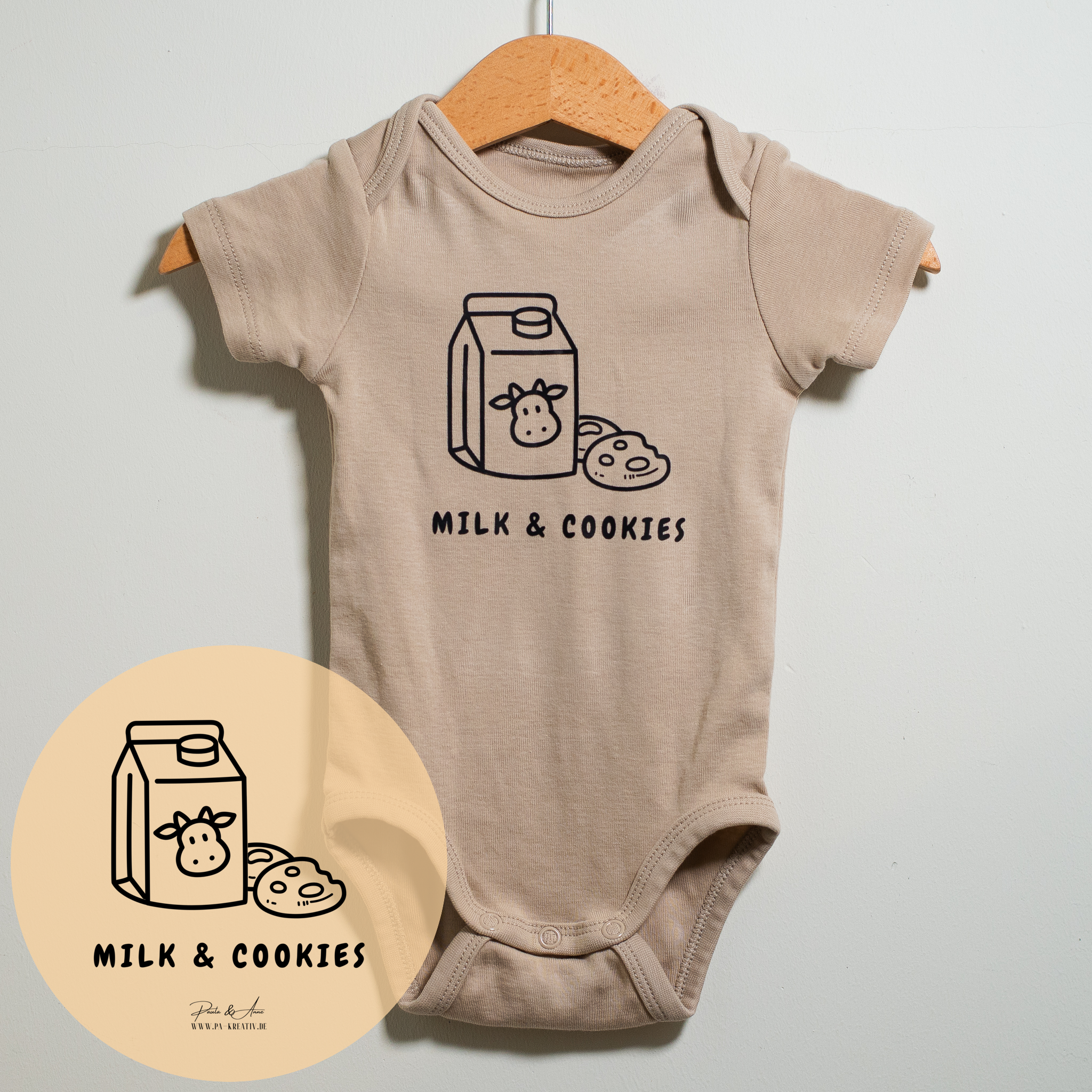 Milk & Cookies Bügelbild