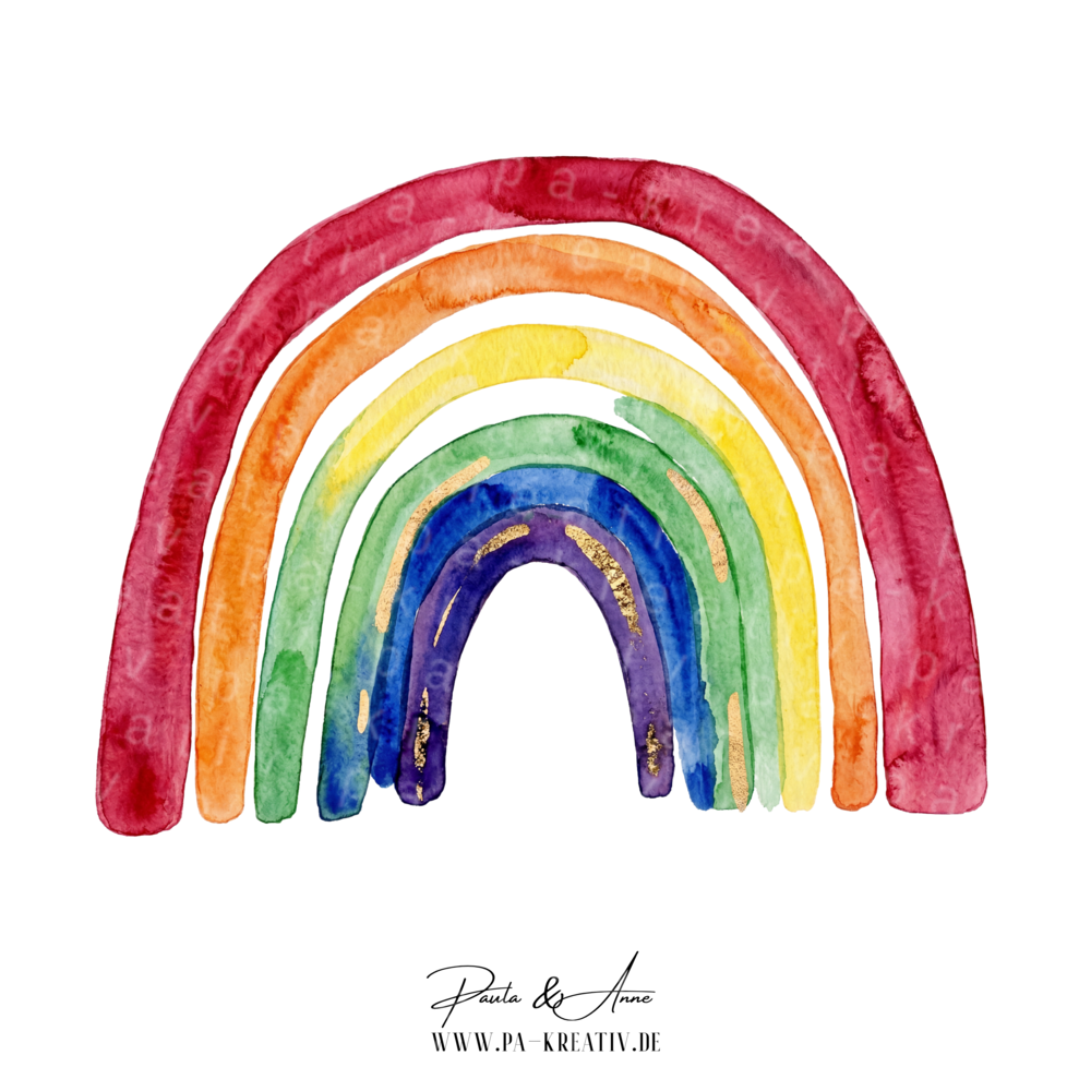 Regenbogen Bügelbild