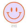 Smiley Orange Bügelbild