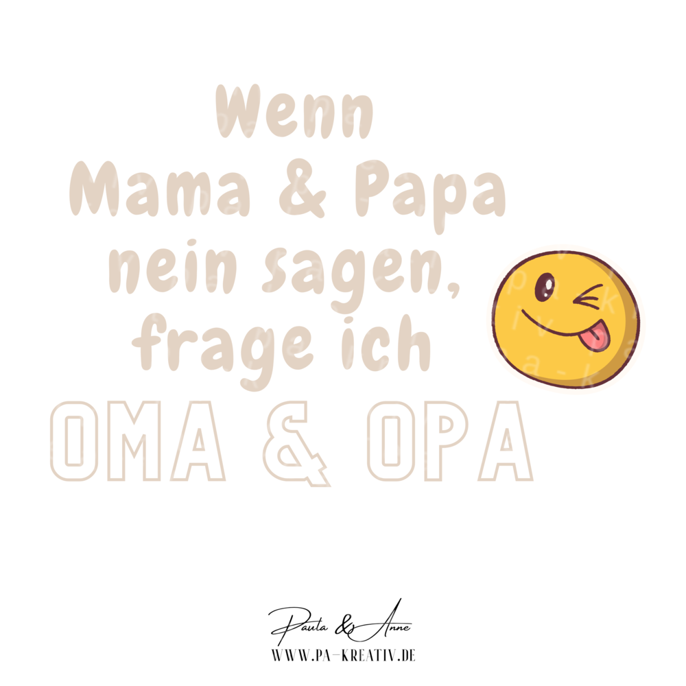 "Wenn Mama & Papa nein sagen" Bügelbild