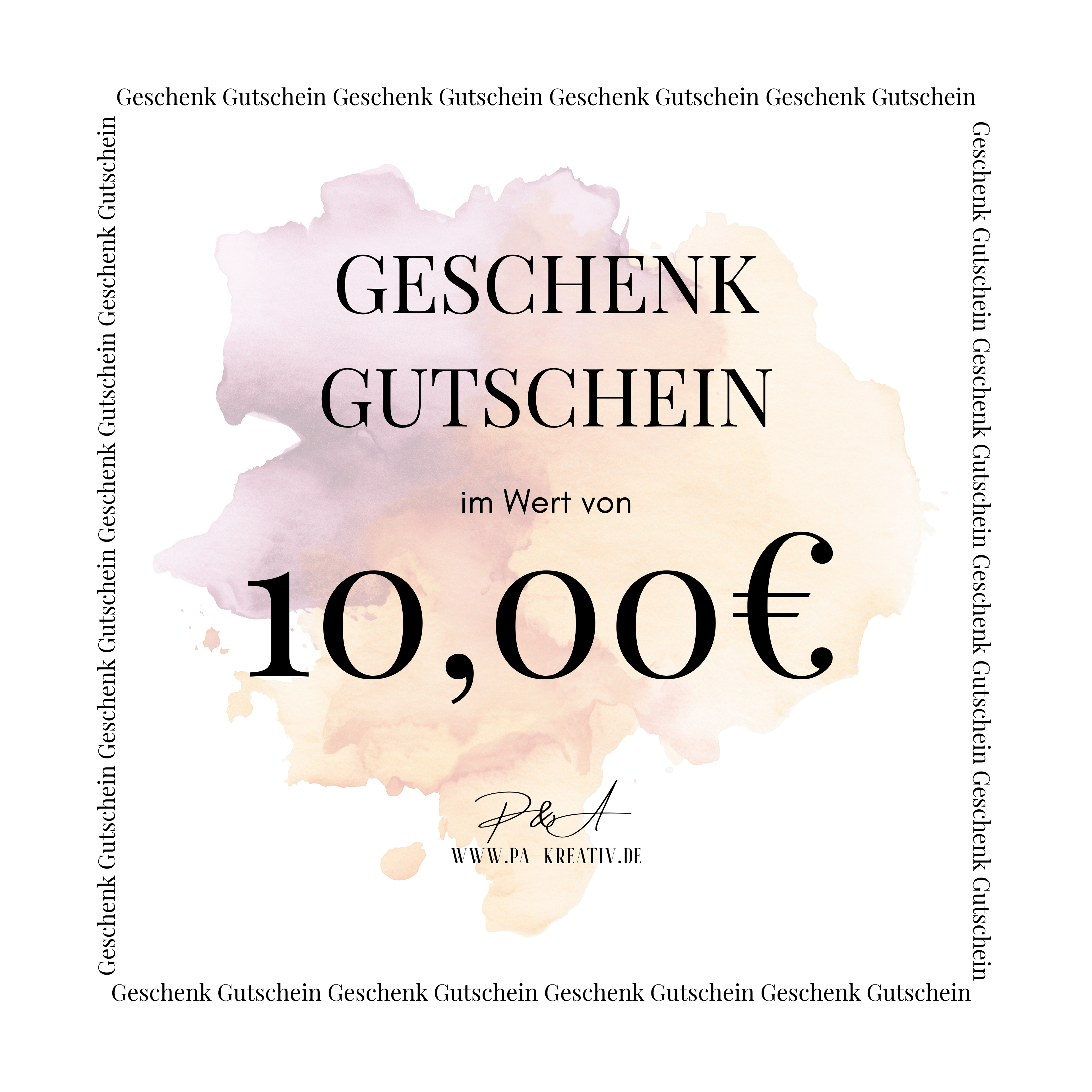 P&A Geschenk Gutschein