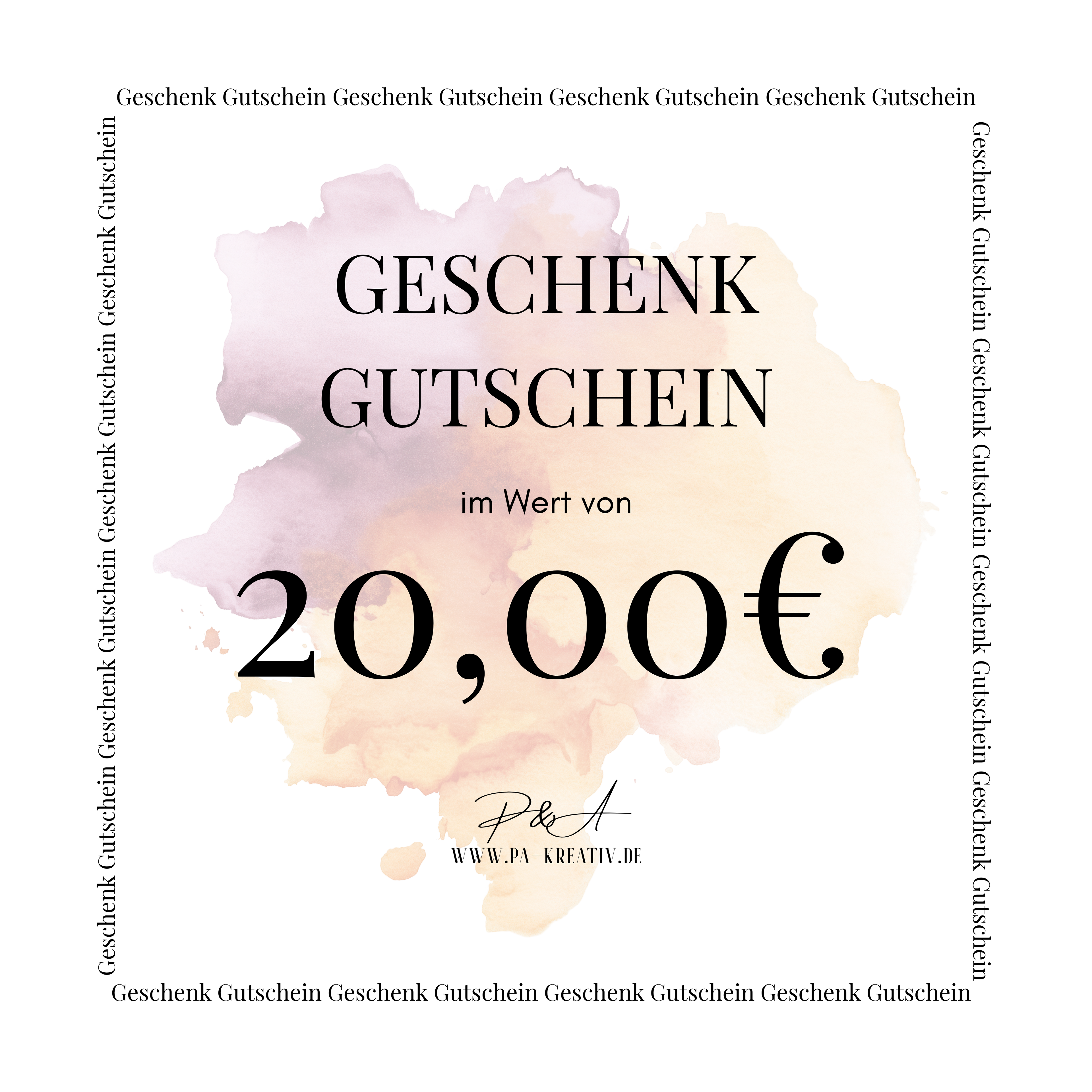 P&A Geschenk Gutschein