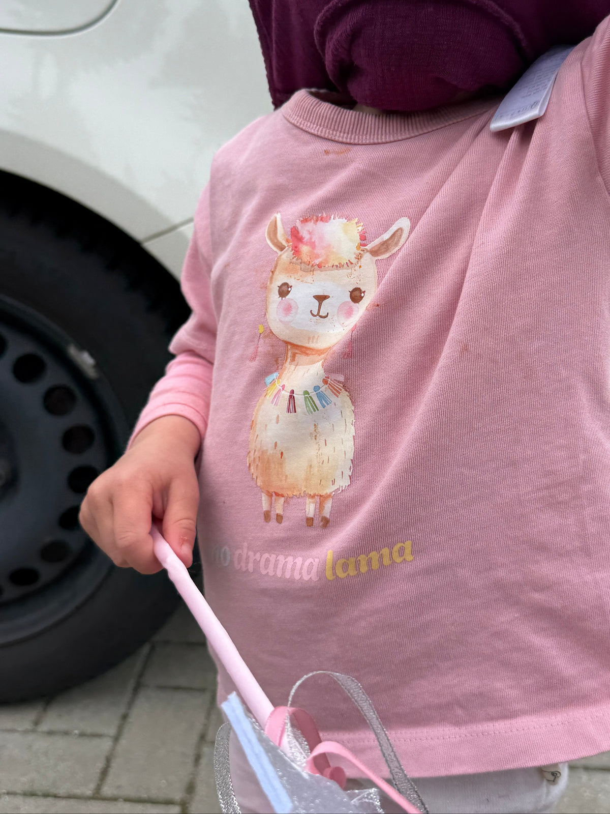 "No Drama Lama" Bügelbild