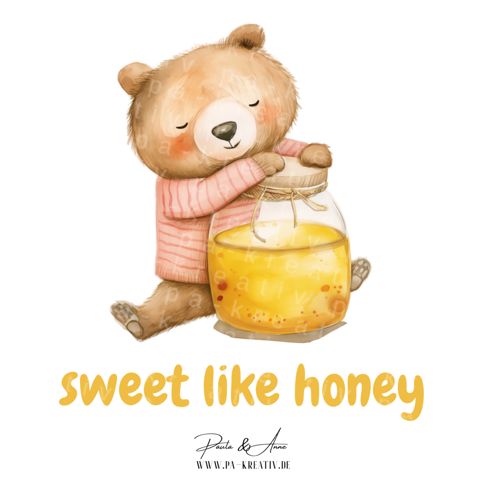 "sweet like honey" Bär Bügelbild