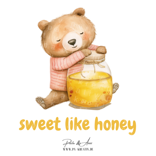 "sweet like honey" Bär Bügelbild